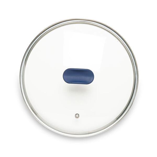 Tampa De Vidro Ichef Polishop - Shark Series - 28cm - Azul |